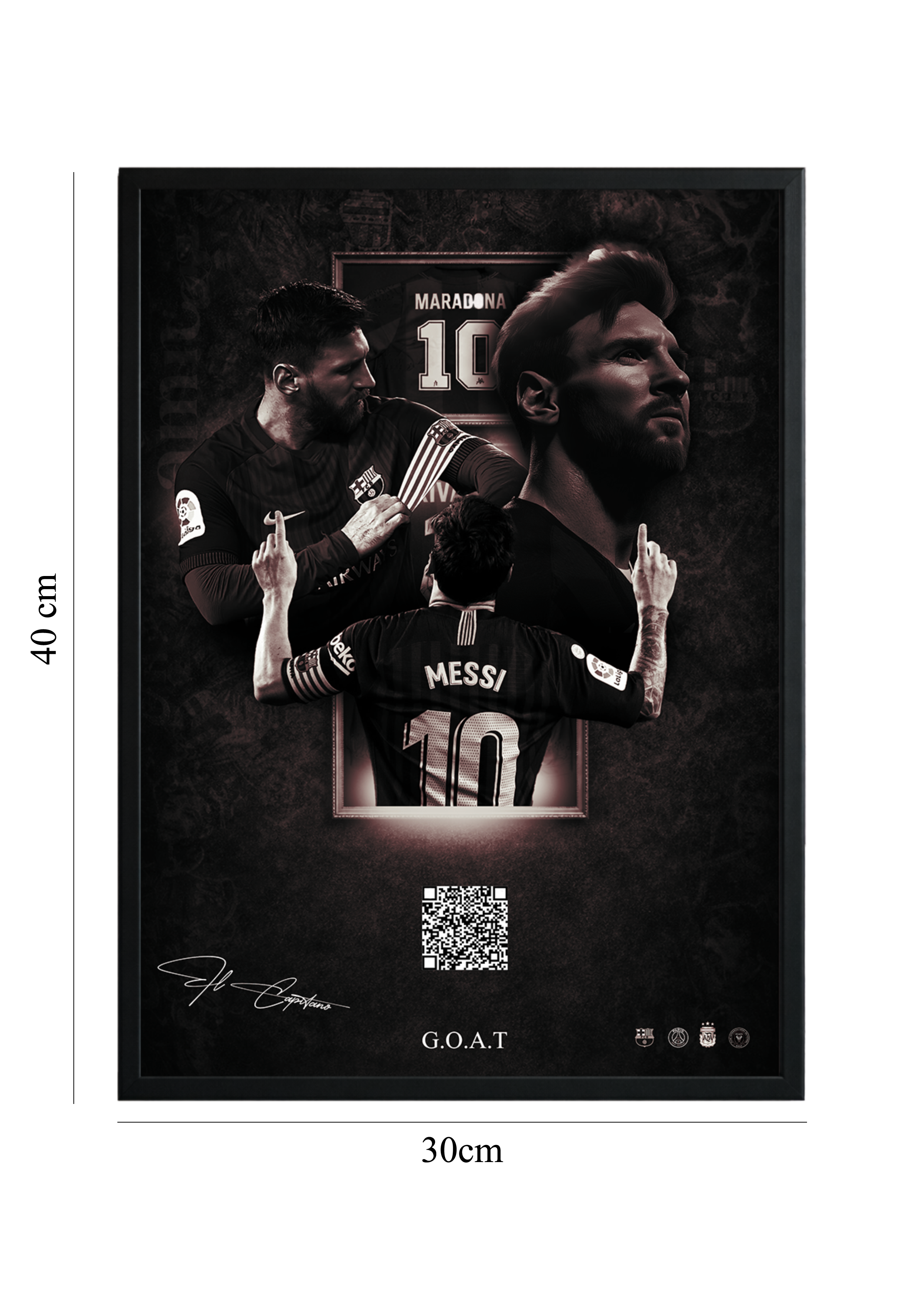 Lionel Messi – Barcelona Era | Tablou cu Cod QR