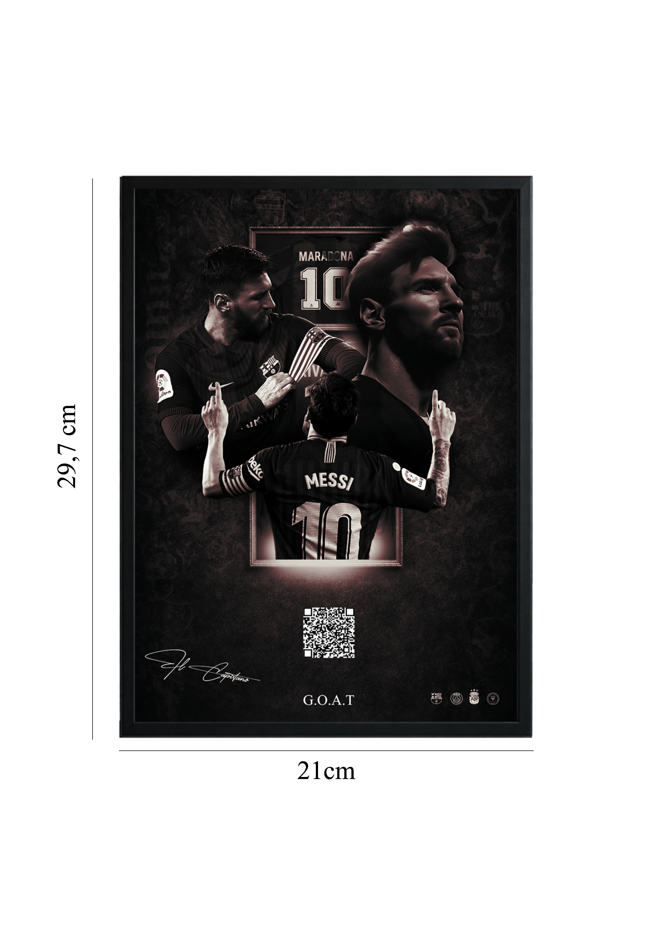 Lionel Messi – Barcelona Era | Tablou cu Cod QR