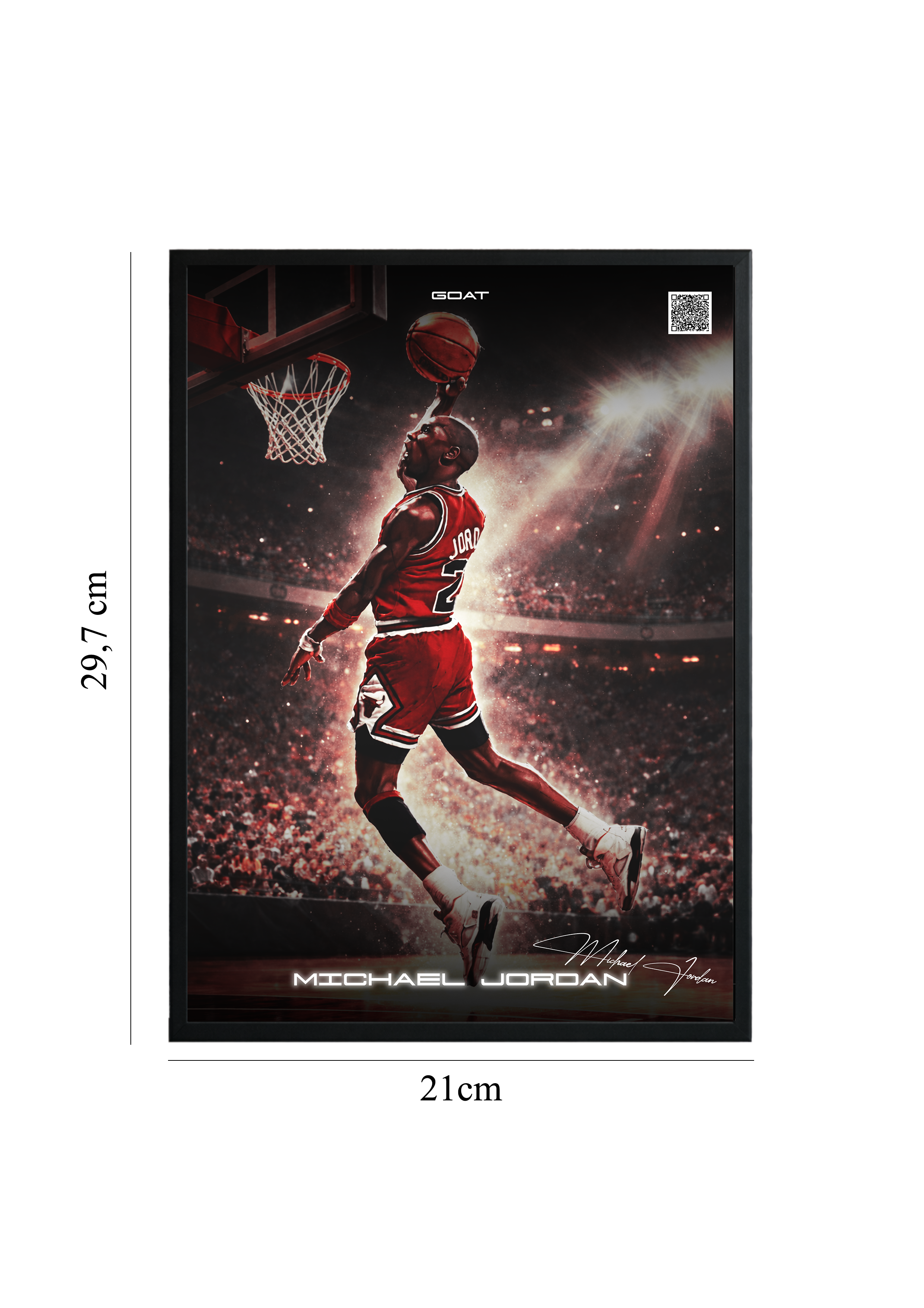 Michael Jordan - Tablou cu Cod QR