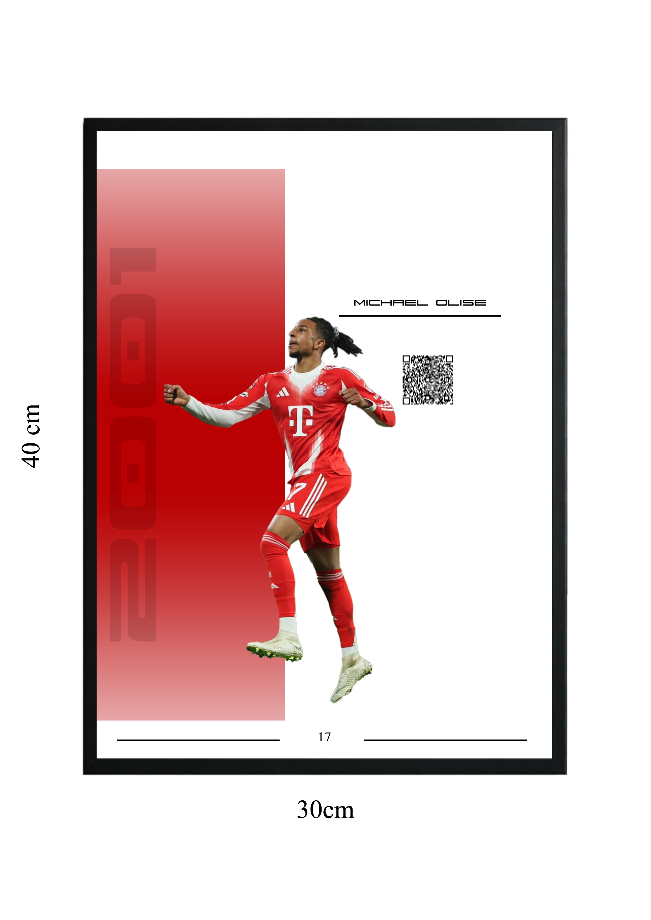 Michael Olise - Tablou  cu Cod QR