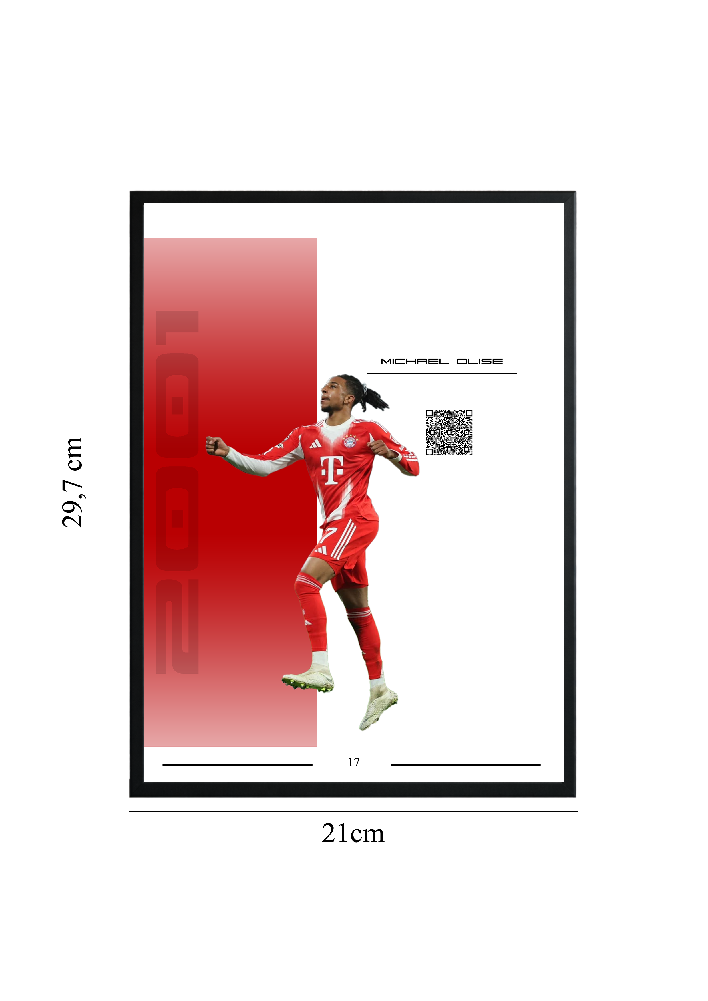 Michael Olise - Tablou  cu Cod QR