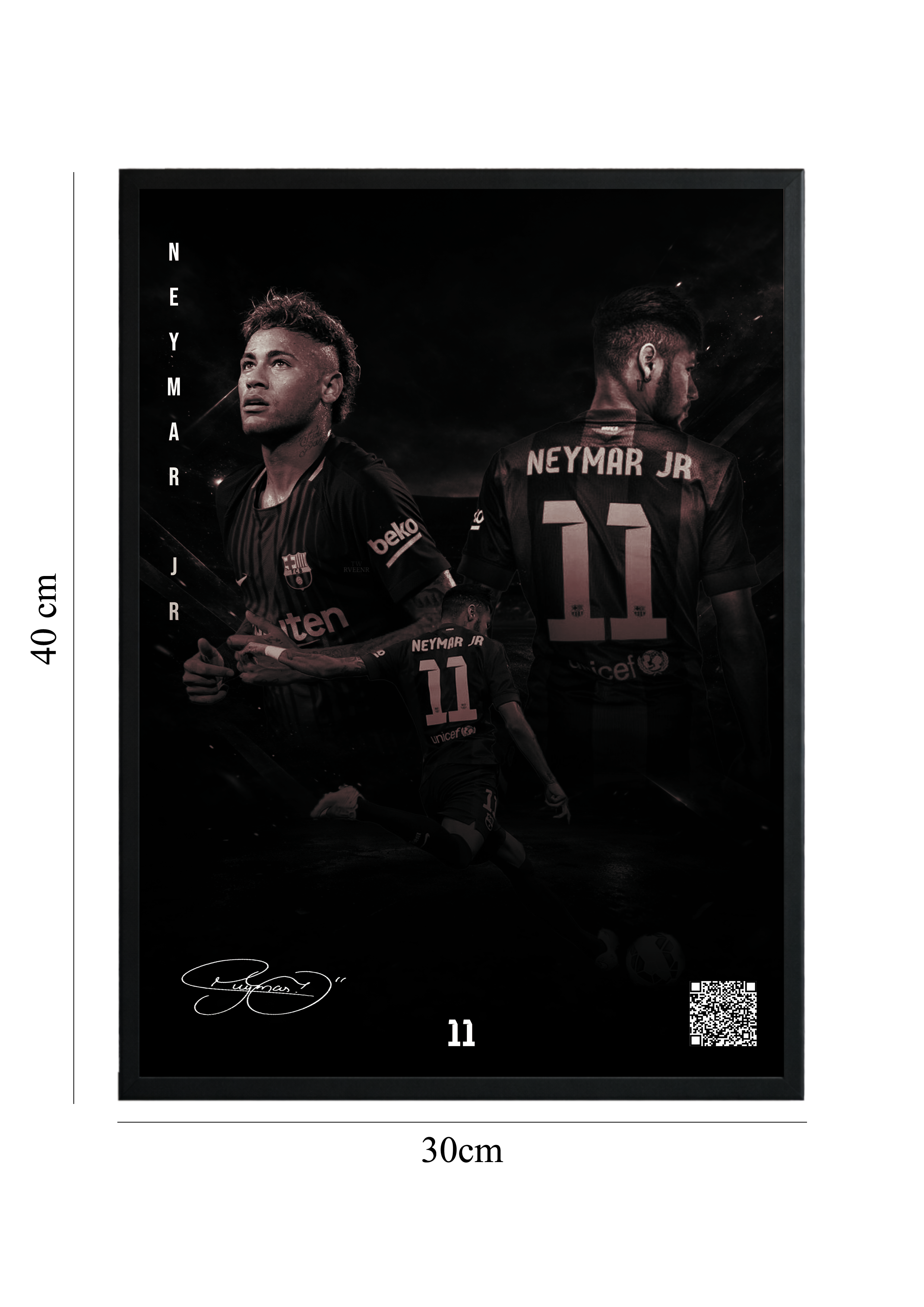 Neymar Jr – Barcelona Era | Tablou cu Cod QR