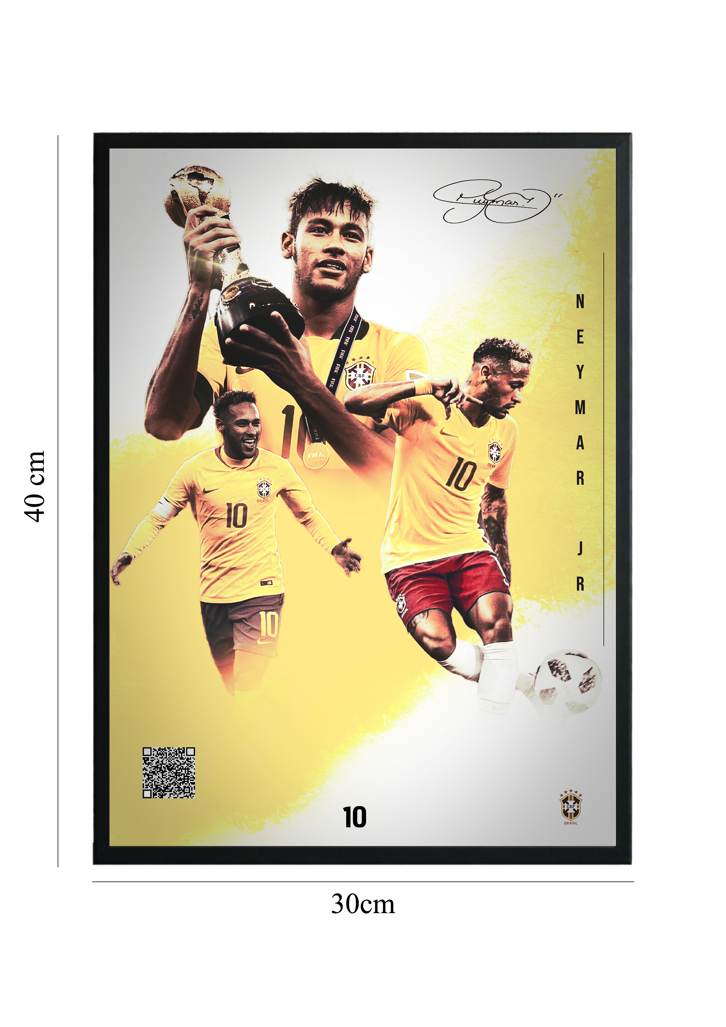 Neymar Jr – Brazil Edition | Tablou cu Cod QR