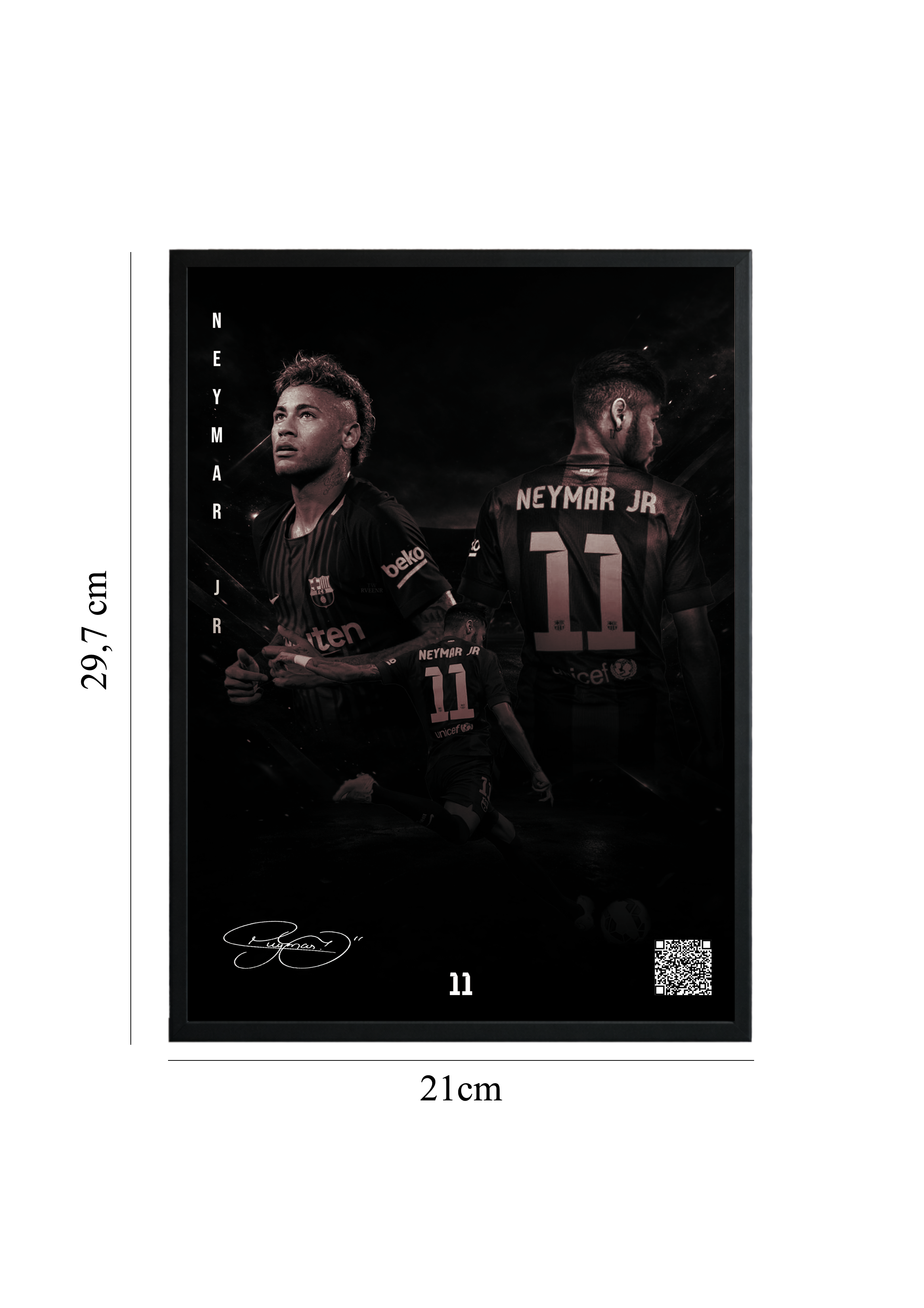 Neymar Jr – Barcelona Era | Tablou cu Cod QR