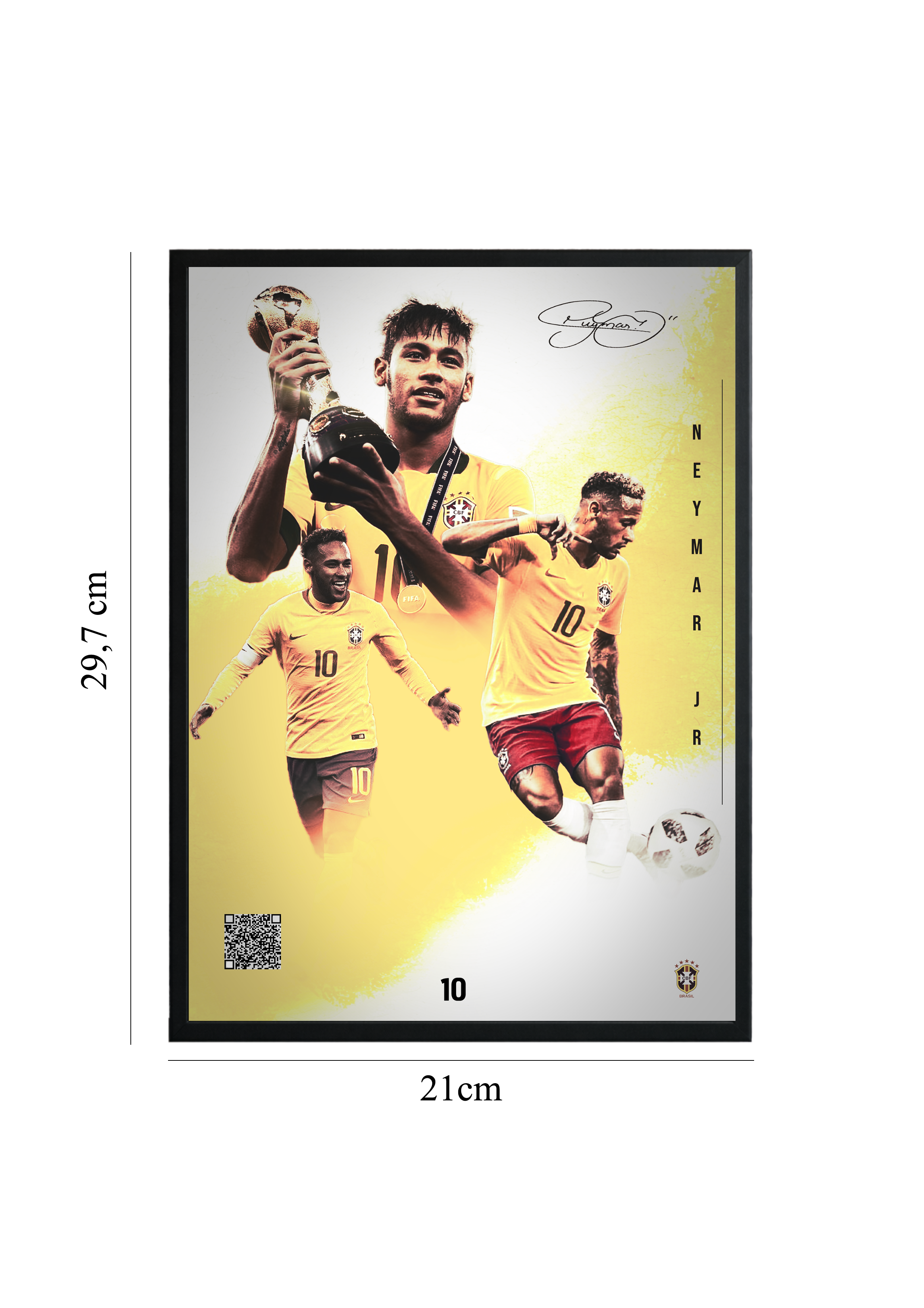 Neymar Jr – Brazil Edition | Tablou cu Cod QR