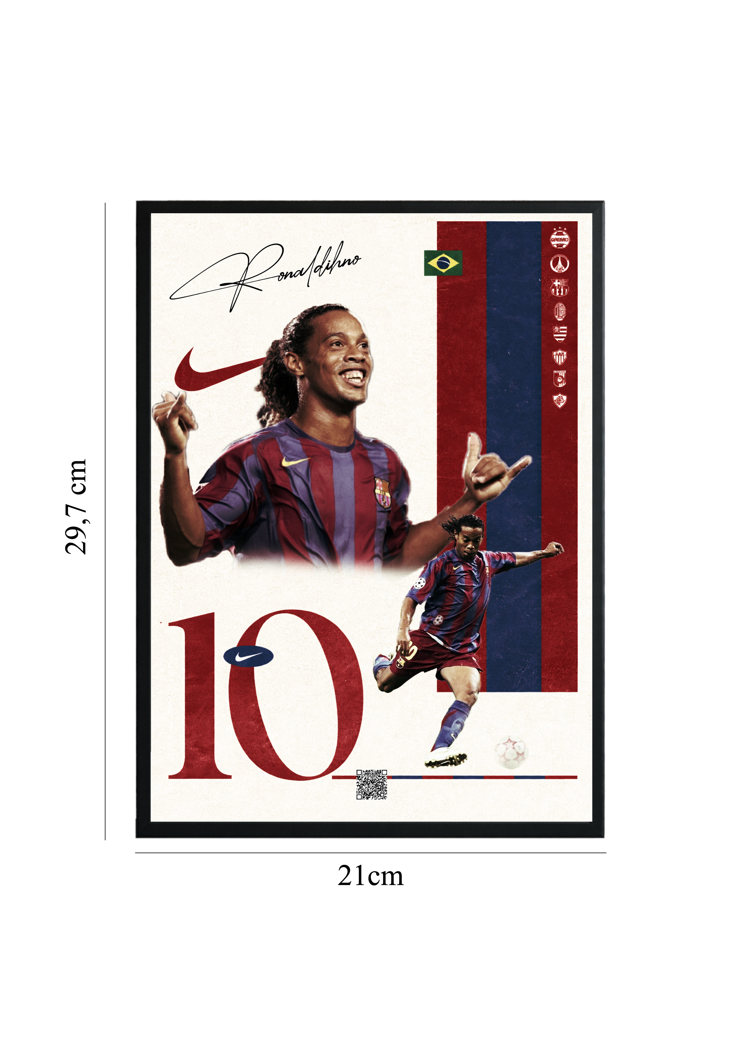 Ronaldinho – Magic Moments | Tablou cu Cod QR