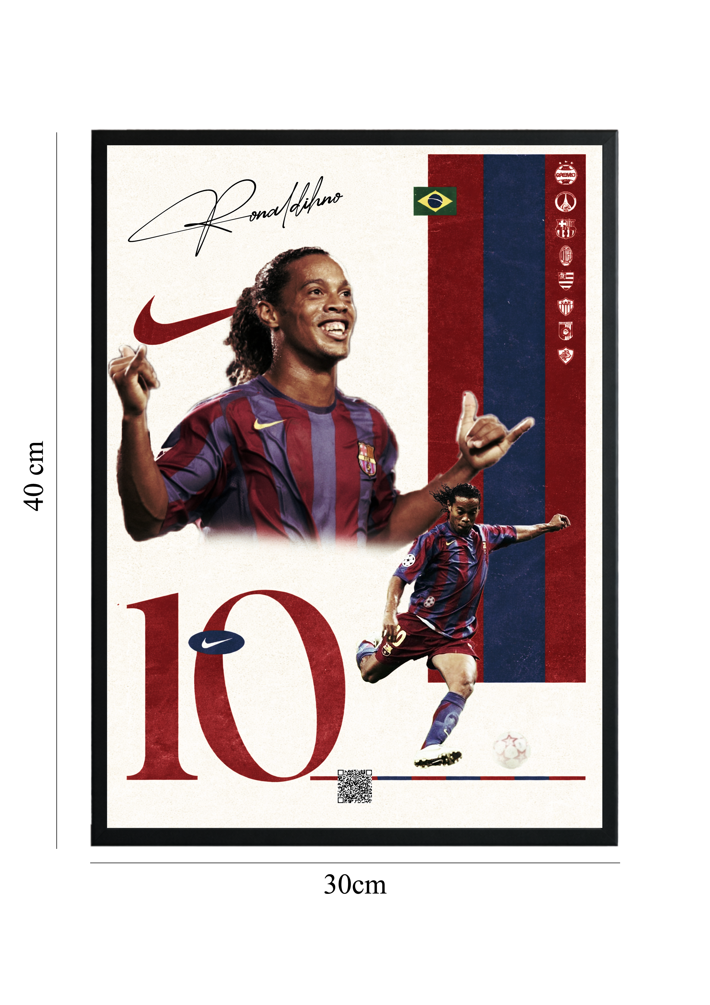 Ronaldinho – Magic Moments | Tablou cu Cod QR