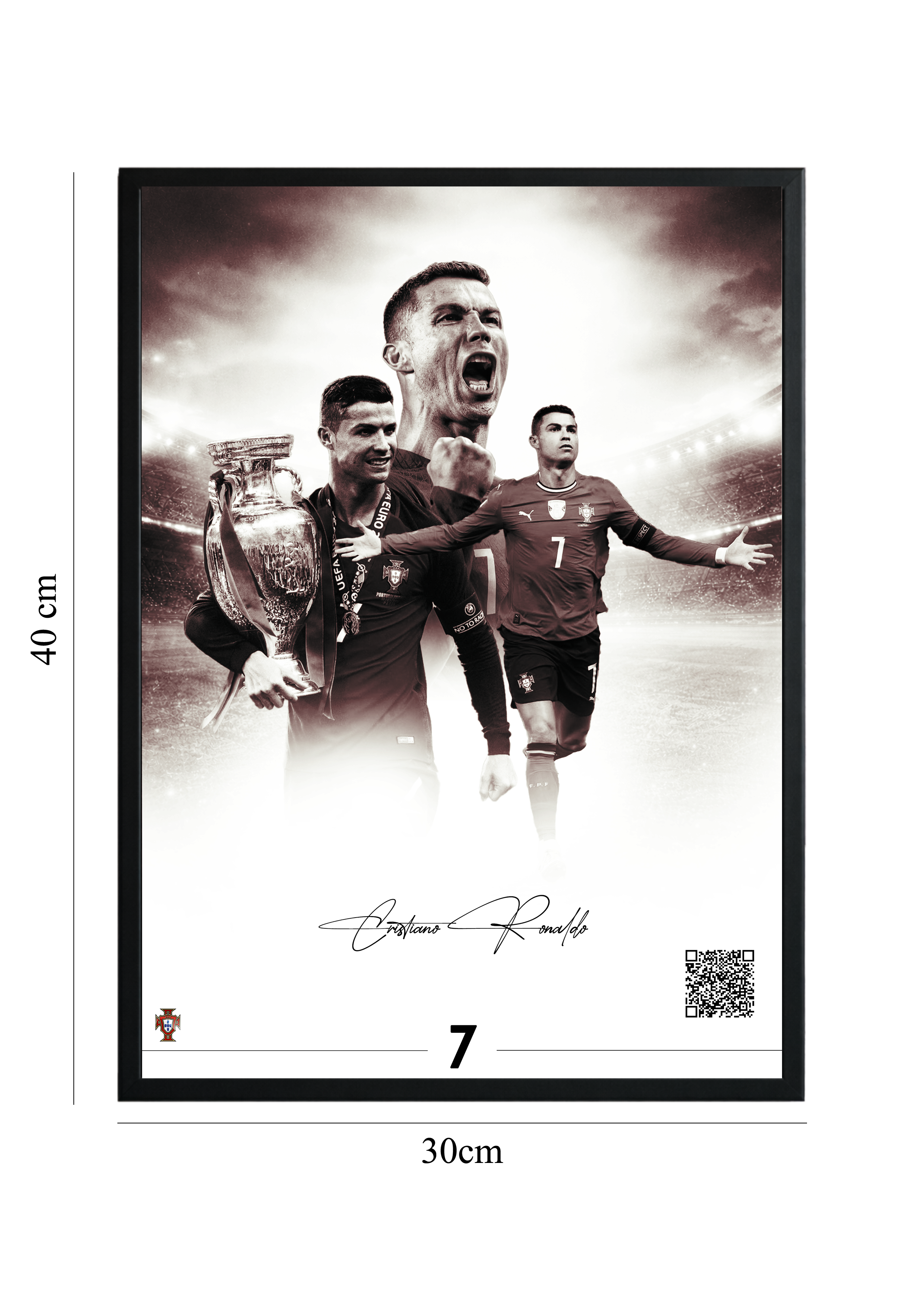 Cristiano Ronaldo – Portugal Edition | Tablou cu Cod QR