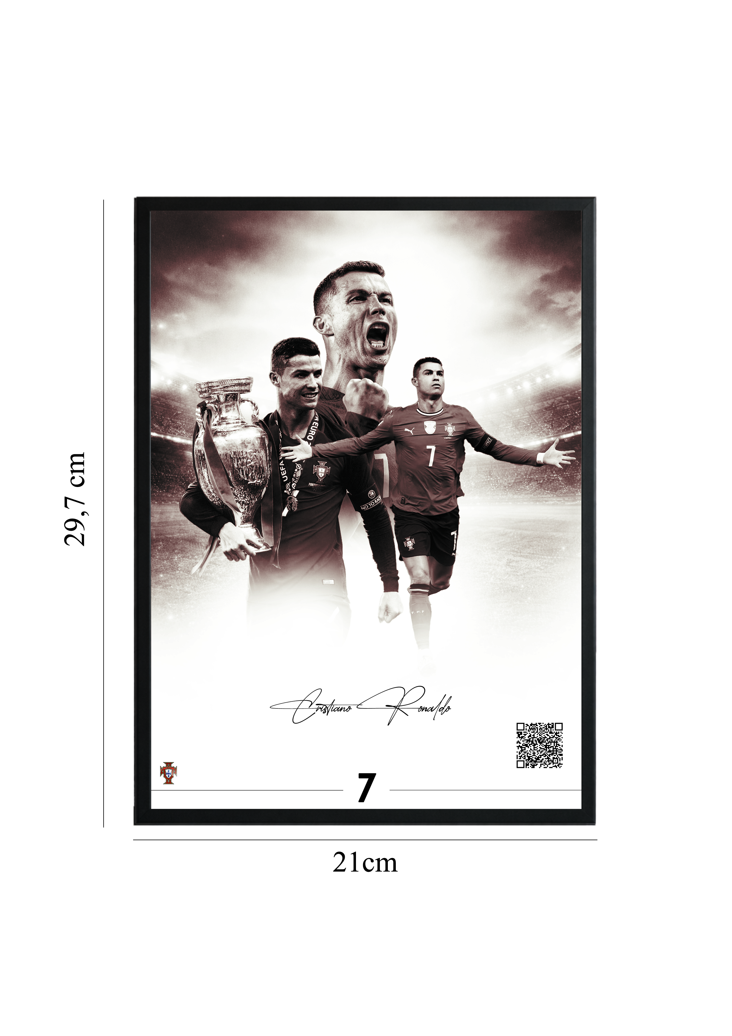 Cristiano Ronaldo – Portugal Edition | Tablou cu Cod QR