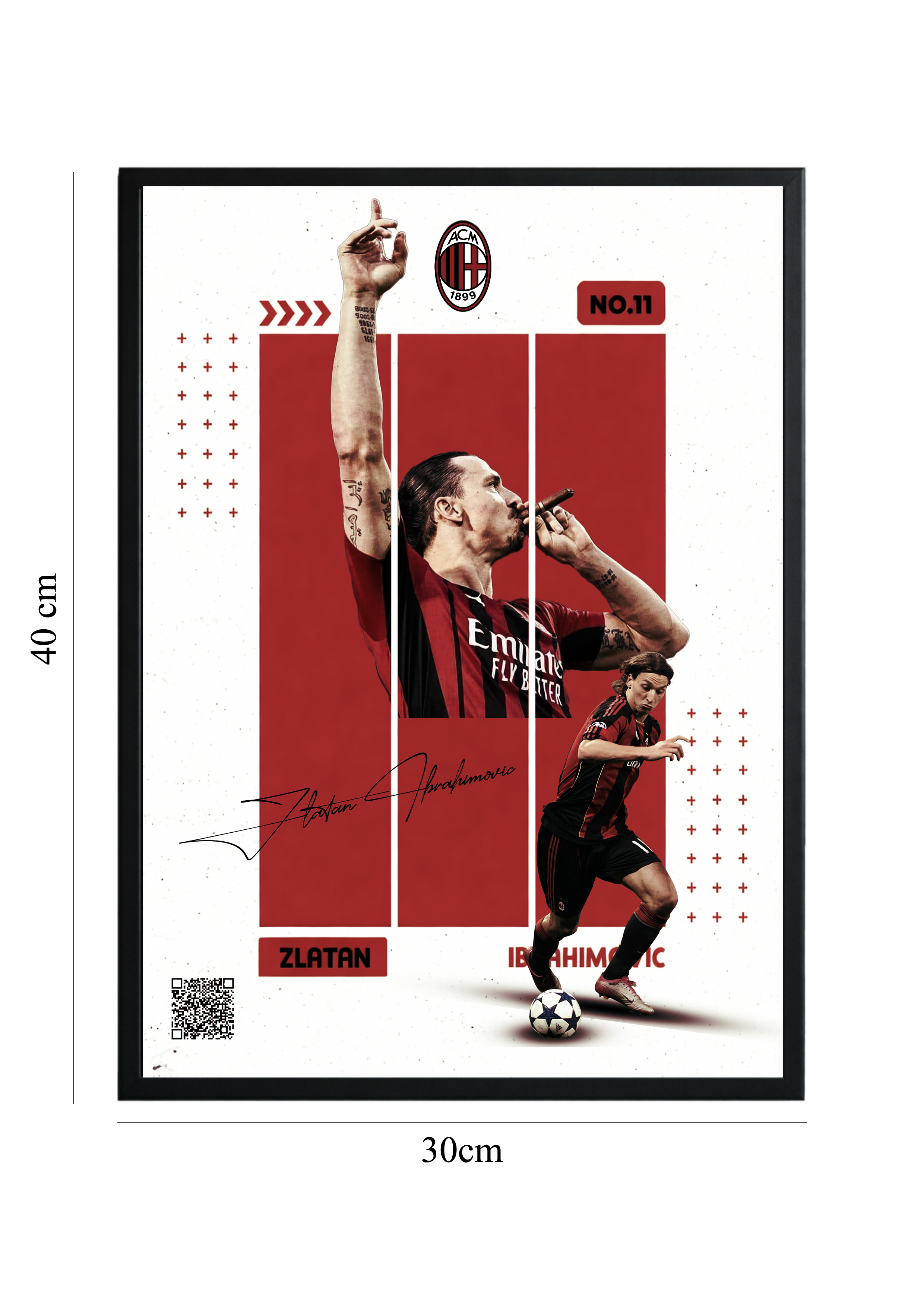 Zlatan Ibrahimović – Tablou cu Cod QR